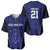 Custom Basketball New Zealand Baseball Jersey Blue Maori Ta Moko Indigenous - Polynesian Pride