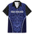 Custom Basketball New Zealand Family Matching Long Sleeve Bodycon Dress and Hawaiian Shirt Blue Maori Ta Moko Indigenous - Polynesian Pride