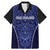 Custom Basketball New Zealand Family Matching Mermaid Dress and Hawaiian Shirt Blue Maori Ta Moko Indigenous - Polynesian Pride