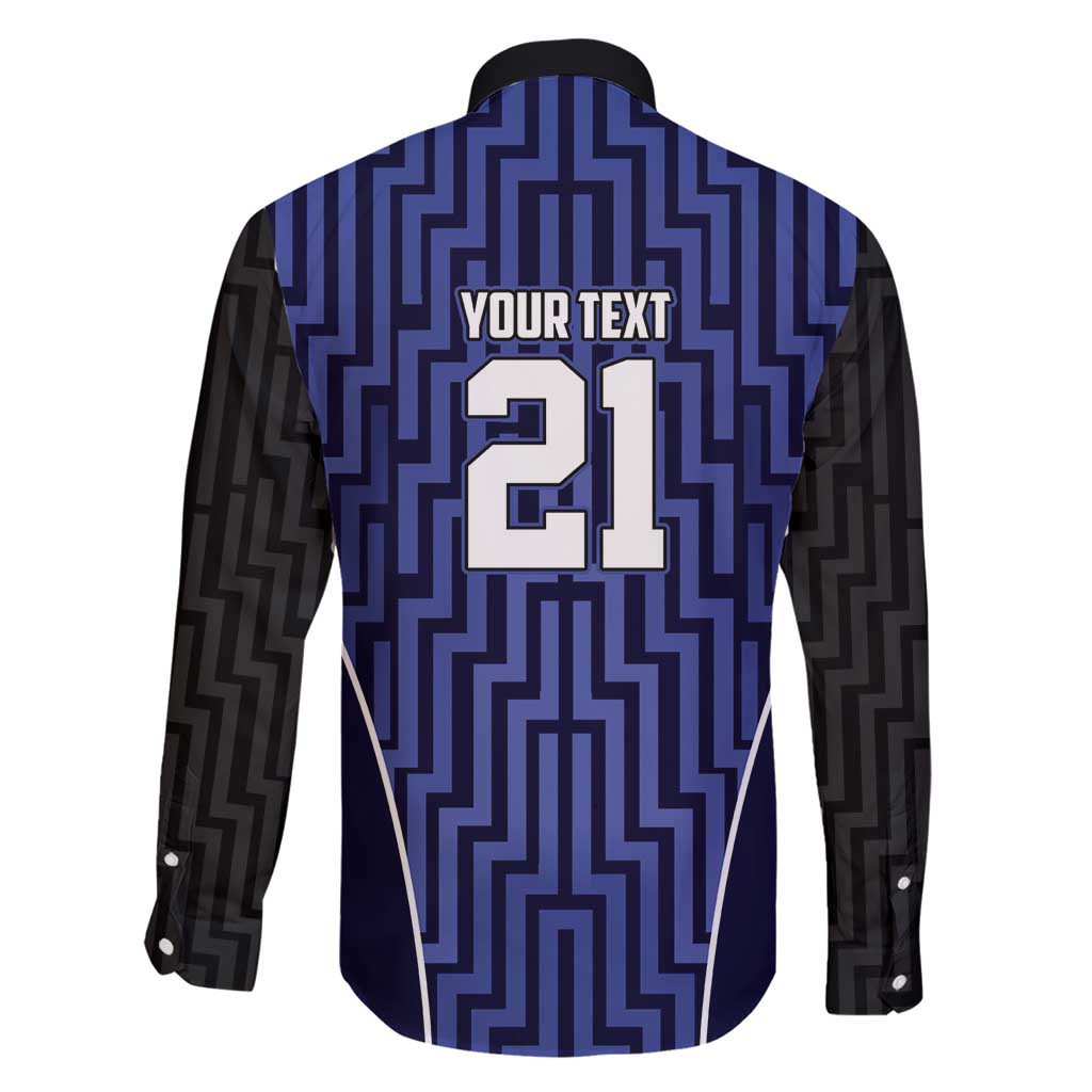 Custom Basketball New Zealand Family Matching Short Sleeve Bodycon Dress and Hawaiian Shirt Blue Maori Ta Moko Indigenous LT9 - Polynesian Pride