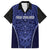 Custom Basketball New Zealand Family Matching Tank Maxi Dress and Hawaiian Shirt Blue Maori Ta Moko Indigenous - Polynesian Pride