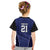Custom Basketball New Zealand Kid T Shirt Blue Maori Ta Moko Indigenous - Polynesian Pride