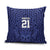 Custom Basketball New Zealand Pillow Cover Blue Maori Ta Moko Indigenous - Polynesian Pride