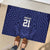 Custom Basketball New Zealand Rubber Doormat Blue Maori Ta Moko Indigenous - Polynesian Pride