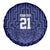Custom Basketball New Zealand Spare Tire Cover Blue Maori Ta Moko Indigenous - Polynesian Pride