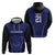 Custom Basketball New Zealand Zip Hoodie Blue Maori Ta Moko Indigenous - Polynesian Pride