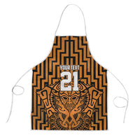 Custom Basketball New Zealand Apron Gold Maori Ta Moko Indigenous - Polynesian Pride
