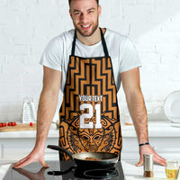 Custom Basketball New Zealand Apron Gold Maori Ta Moko Indigenous - Polynesian Pride
