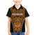 Custom Basketball New Zealand Family Matching Mermaid Dress and Hawaiian Shirt Gold Maori Ta Moko Indigenous - Polynesian Pride