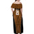 Custom Basketball New Zealand Family Matching Off Shoulder Maxi Dress and Hawaiian Shirt Gold Maori Ta Moko Indigenous - Polynesian Pride