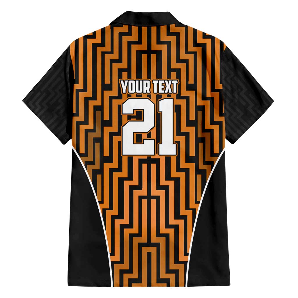 Custom Basketball New Zealand Family Matching Short Sleeve Bodycon Dress and Hawaiian Shirt Gold Maori Ta Moko Indigenous LT9 - Polynesian Pride