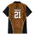 Custom Basketball New Zealand Family Matching Short Sleeve Bodycon Dress and Hawaiian Shirt Gold Maori Ta Moko Indigenous - Polynesian Pride