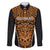 Custom Basketball New Zealand Family Matching Short Sleeve Bodycon Dress and Hawaiian Shirt Gold Maori Ta Moko Indigenous - Polynesian Pride