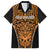Custom Basketball New Zealand Family Matching Tank Maxi Dress and Hawaiian Shirt Gold Maori Ta Moko Indigenous - Polynesian Pride