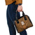Custom Basketball New Zealand Shoulder Handbag Gold Maori Ta Moko Indigenous - Polynesian Pride