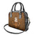 Custom Basketball New Zealand Shoulder Handbag Gold Maori Ta Moko Indigenous - Polynesian Pride