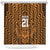 Custom Basketball New Zealand Shower Curtain Gold Maori Ta Moko Indigenous - Polynesian Pride
