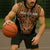 Custom Basketball New Zealand Sleeveless Zip Hoodie Gold Maori Ta Moko Indigenous - Polynesian Pride