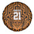 Custom Basketball New Zealand Spare Tire Cover Gold Maori Ta Moko Indigenous - Polynesian Pride