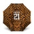 Custom Basketball New Zealand Umbrella Gold Maori Ta Moko Indigenous - Polynesian Pride