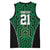 Custom Basketball New Zealand Basketball Jersey Green Maori Ta Moko Indigenous - Polynesian Pride