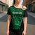 Custom Basketball New Zealand Cross Shoulder Shirt Green Maori Ta Moko Indigenous - Polynesian Pride