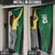 Custom Basketball New Zealand Door Cover Green Maori Ta Moko Indigenous - Polynesian Pride