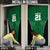 Custom Basketball New Zealand Door Cover Green Maori Ta Moko Indigenous - Polynesian Pride