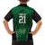 Custom Basketball New Zealand Family Matching Long Sleeve Bodycon Dress and Hawaiian Shirt Green Maori Ta Moko Indigenous - Polynesian Pride