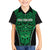 Custom Basketball New Zealand Family Matching Long Sleeve Bodycon Dress and Hawaiian Shirt Green Maori Ta Moko Indigenous - Polynesian Pride
