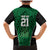 Custom Basketball New Zealand Family Matching Mermaid Dress and Hawaiian Shirt Green Maori Ta Moko Indigenous - Polynesian Pride