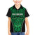 Custom Basketball New Zealand Family Matching Mermaid Dress and Hawaiian Shirt Green Maori Ta Moko Indigenous - Polynesian Pride