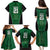 Custom Basketball New Zealand Family Matching Puletasi and Hawaiian Shirt Green Maori Ta Moko Indigenous - Polynesian Pride