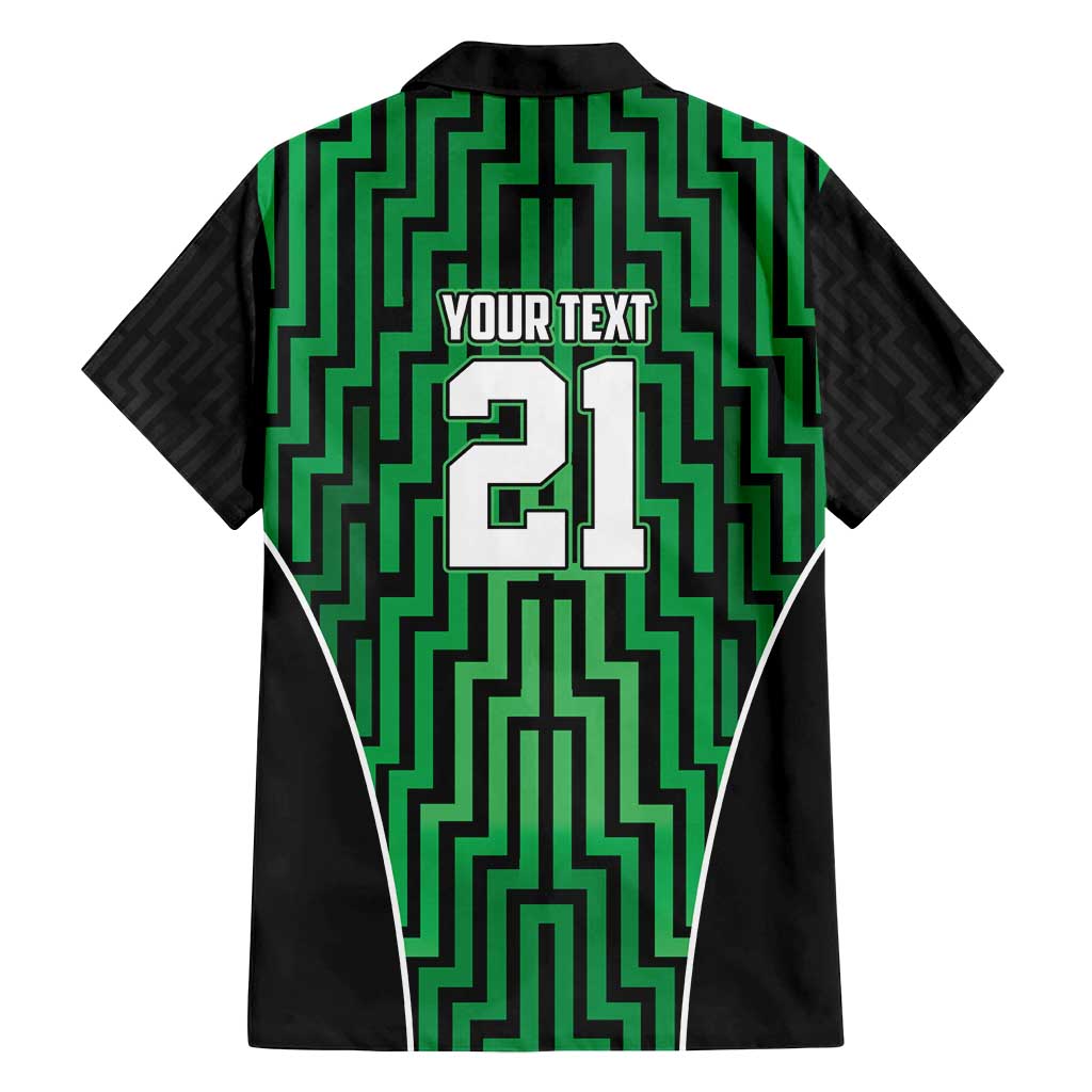 Custom Basketball New Zealand Family Matching Puletasi and Hawaiian Shirt Green Maori Ta Moko Indigenous LT9 - Polynesian Pride