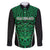 Custom Basketball New Zealand Family Matching Puletasi and Hawaiian Shirt Green Maori Ta Moko Indigenous - Polynesian Pride