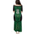 Custom Basketball New Zealand Family Matching Puletasi and Hawaiian Shirt Green Maori Ta Moko Indigenous - Polynesian Pride