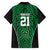 Custom Basketball New Zealand Family Matching Short Sleeve Bodycon Dress and Hawaiian Shirt Green Maori Ta Moko Indigenous - Polynesian Pride
