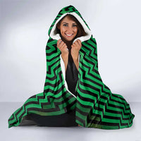 Custom Basketball New Zealand Hooded Blanket Green Maori Ta Moko Indigenous - Polynesian Pride