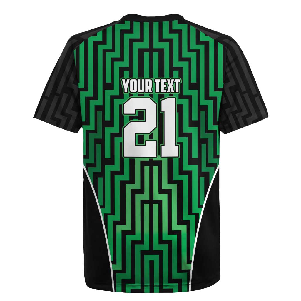 Custom Basketball New Zealand Rugby Jersey Green Maori Ta Moko Indigenous - Polynesian Pride