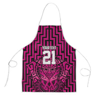 Custom Basketball New Zealand Apron Pink Maori Ta Moko Indigenous - Polynesian Pride