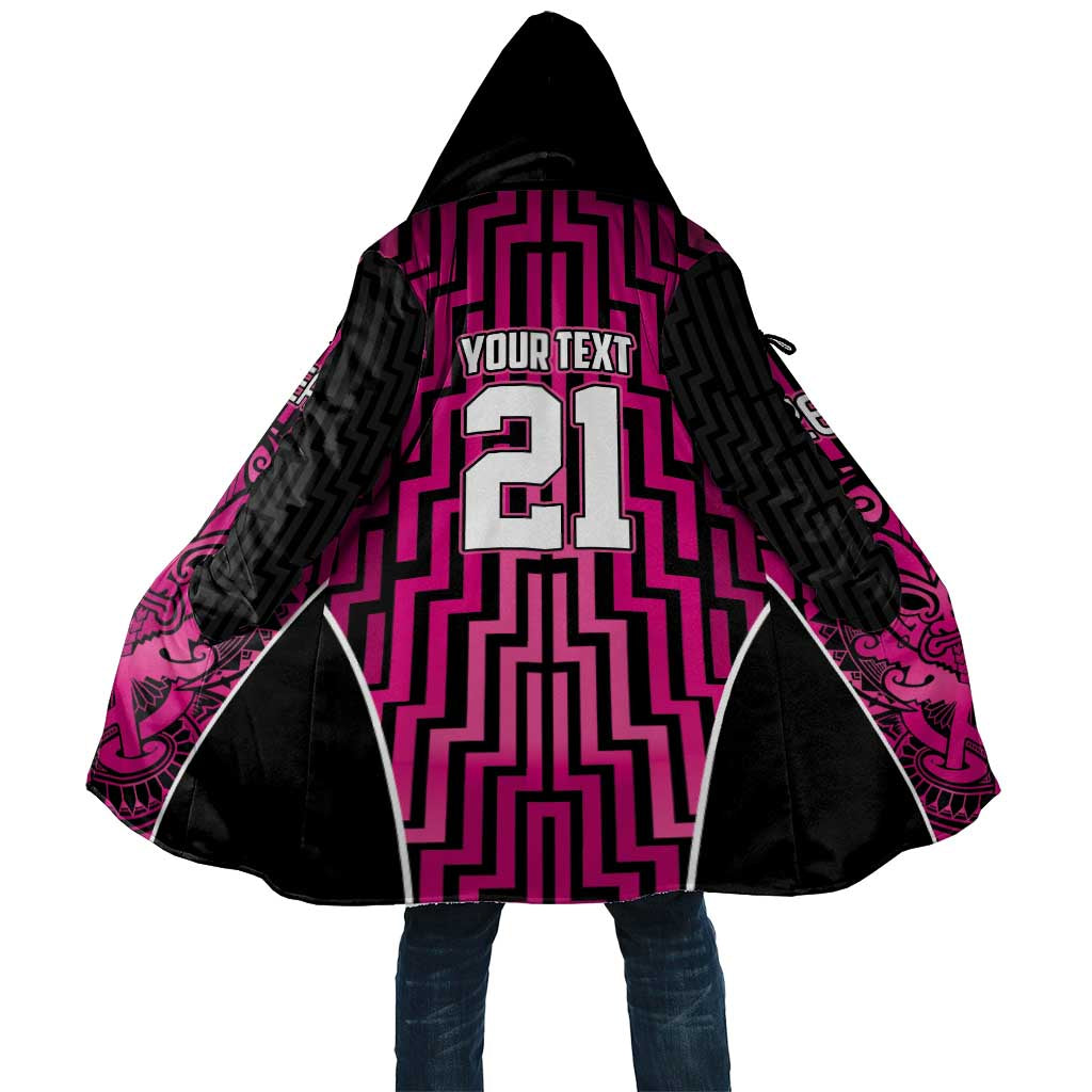 Custom Basketball New Zealand Cloak Pink Maori Ta Moko Indigenous - Polynesian Pride