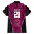 Custom Basketball New Zealand Family Matching Long Sleeve Bodycon Dress and Hawaiian Shirt Pink Maori Ta Moko Indigenous - Polynesian Pride