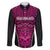 Custom Basketball New Zealand Family Matching Puletasi and Hawaiian Shirt Pink Maori Ta Moko Indigenous - Polynesian Pride