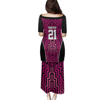 Custom Basketball New Zealand Family Matching Puletasi and Hawaiian Shirt Pink Maori Ta Moko Indigenous LT9 - Polynesian Pride