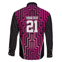 Custom Basketball New Zealand Family Matching Summer Maxi Dress and Hawaiian Shirt Pink Maori Ta Moko Indigenous LT9 - Polynesian Pride