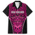 Custom Basketball New Zealand Family Matching Tank Maxi Dress and Hawaiian Shirt Pink Maori Ta Moko Indigenous - Polynesian Pride