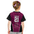 Custom Basketball New Zealand Kid T Shirt Pink Maori Ta Moko Indigenous - Polynesian Pride