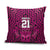 Custom Basketball New Zealand Pillow Cover Pink Maori Ta Moko Indigenous - Polynesian Pride
