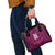 Custom Basketball New Zealand Shoulder Handbag Pink Maori Ta Moko Indigenous - Polynesian Pride