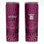 Custom Basketball New Zealand Skinny Tumbler Pink Maori Ta Moko Indigenous - Polynesian Pride